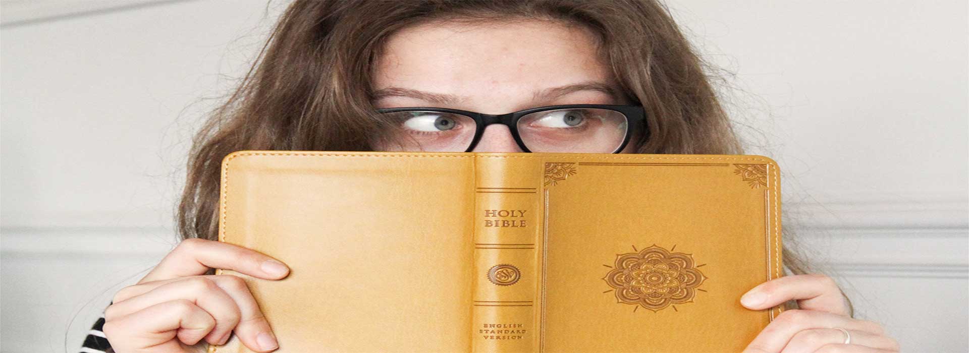 Woman holding Bible