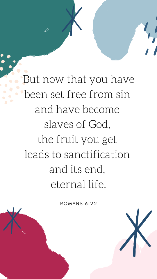 Graphic of Romans 6:22