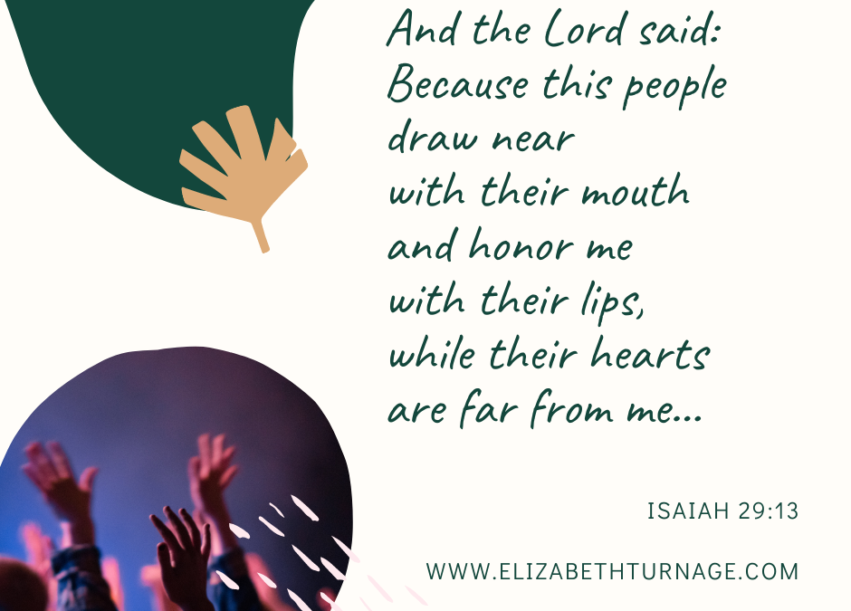 A Prayer about Honoring God with Our Lives