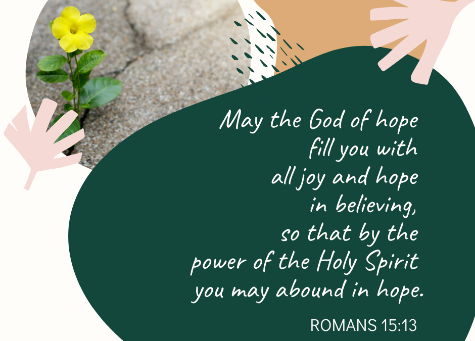 A Prayer about How God Fills Us with Hope