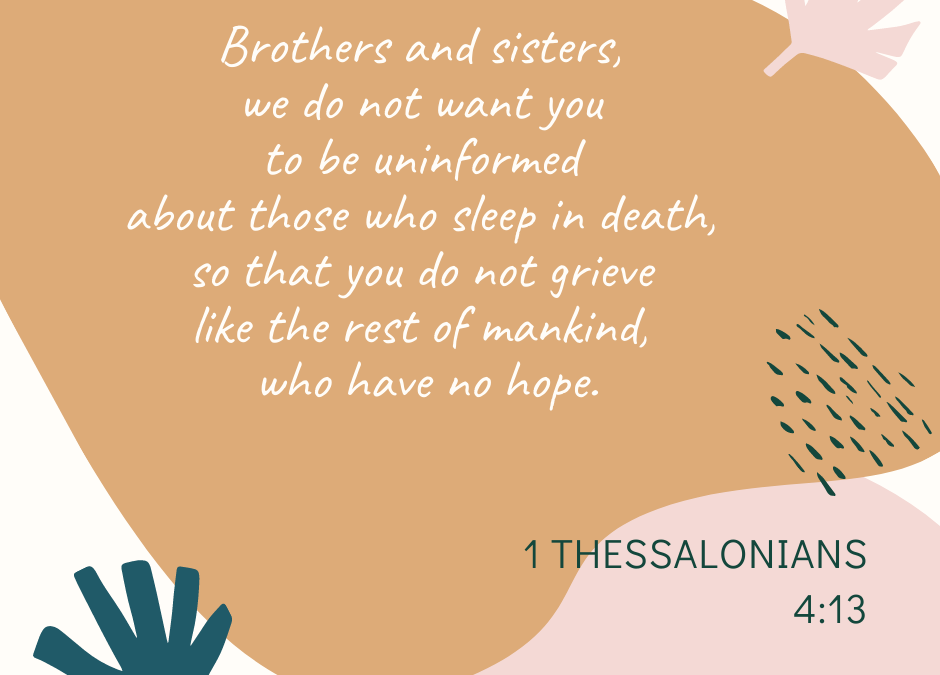 A Prayer about Grieving with Hope