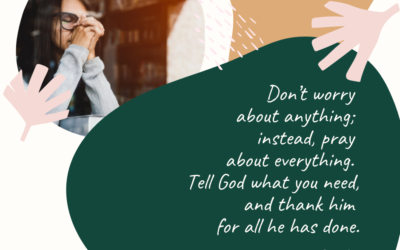 A Prayer about Not Worrying