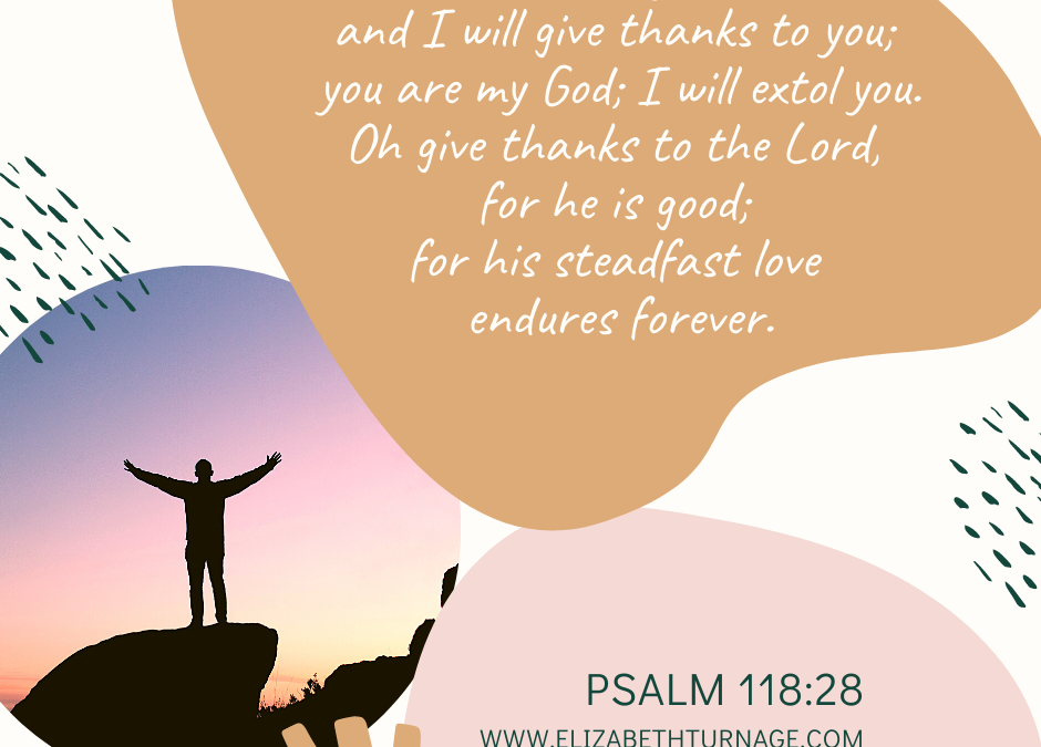 A Prayer about Giving Thanks to Our God