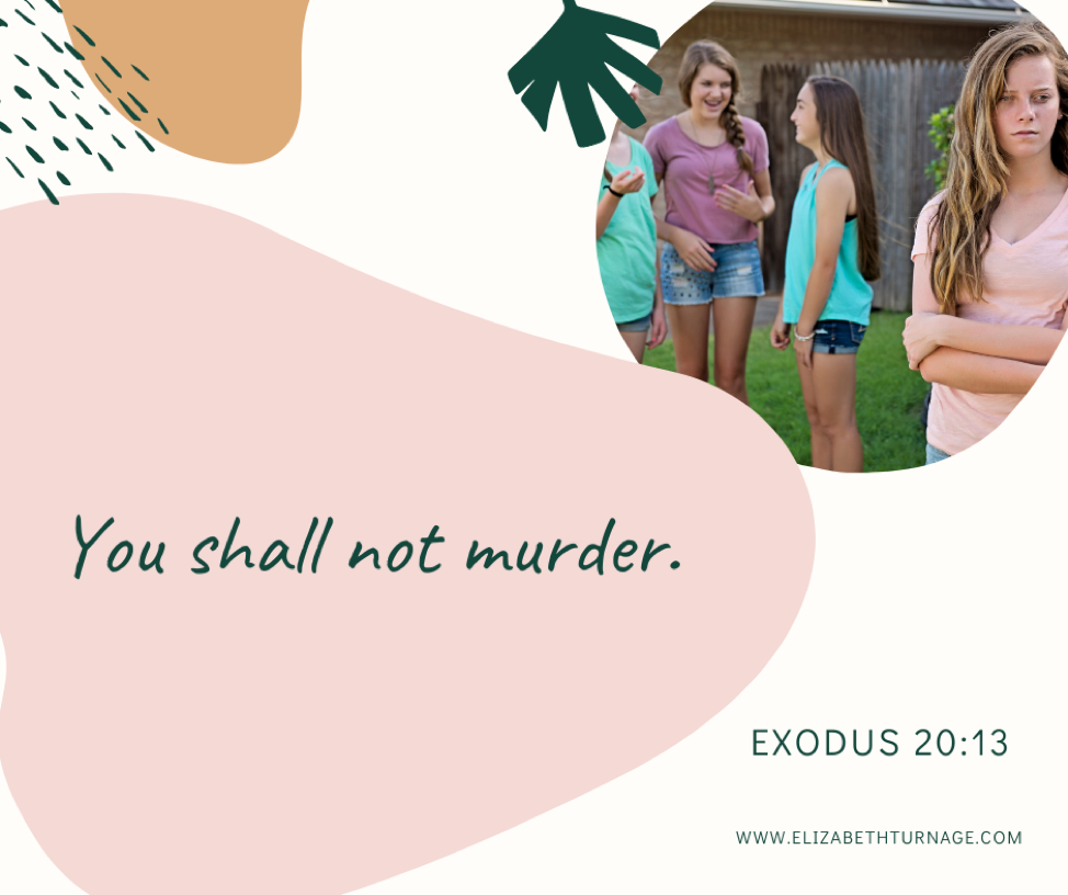 exodus20.13 You shall not murder. Exodus 20:13