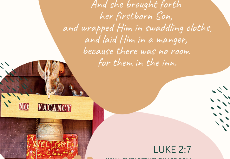 A Prayer about Making Room for Jesus