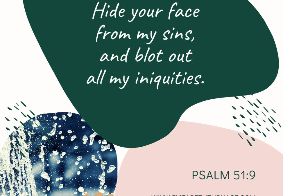 A Prayer about God Hiding His Face From Sin