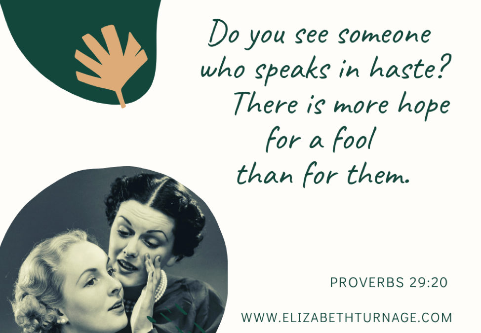 A Prayer about Wise Tongues