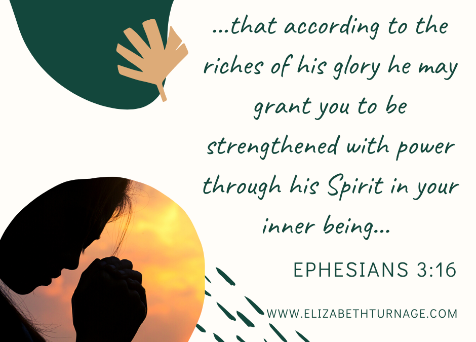 A Prayer about the Transforming Work of the Spirit