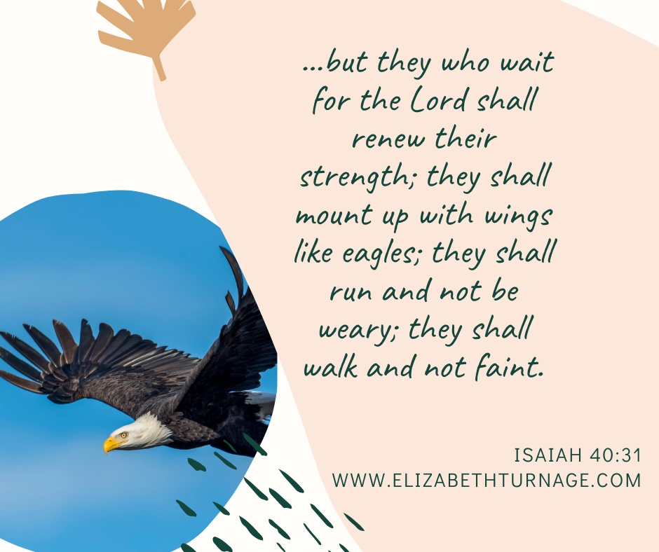 matt 6:12 – Isaiah 40.31 …but they who wait for the Lord shall renew their strength; they shall mount up with wings like eagles; they shall run and not be weary; they shall walk and not faint. Isaiah 40:31