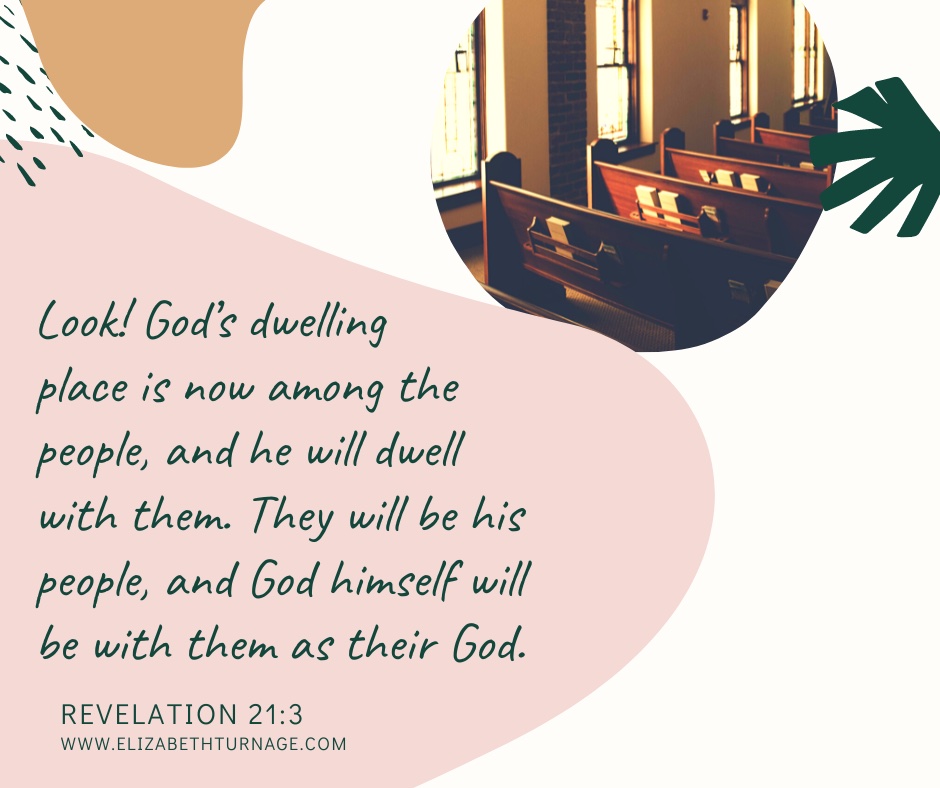 Rev 21.3 Look! God’s dwelling place is now among the people, and he will dwell with them. They will be his people, and God himself will be with them as their God. Revelation 21:3