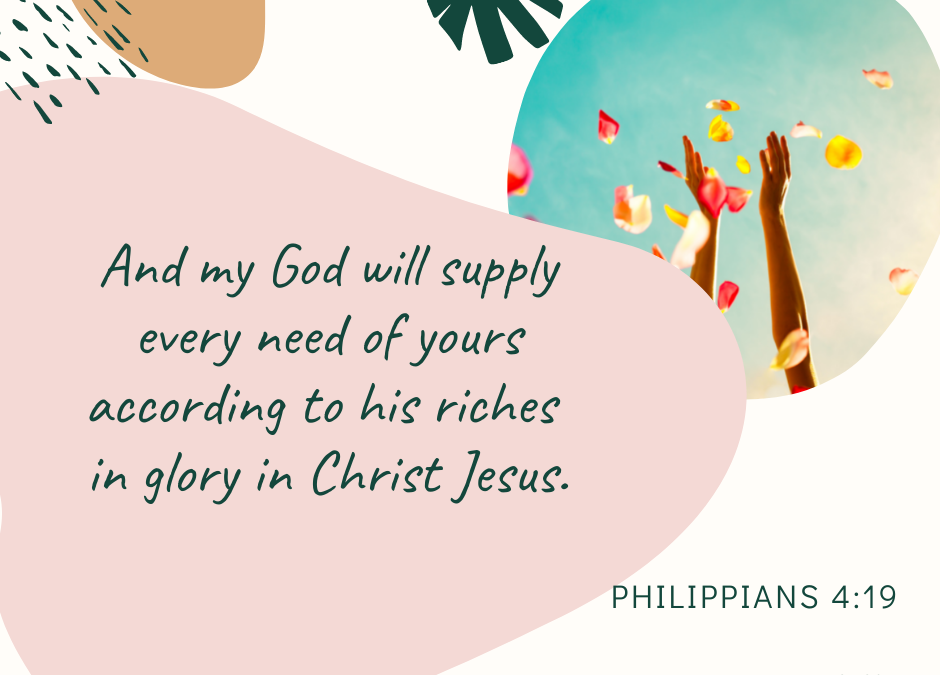 A Prayer about How God Supplies Every Need