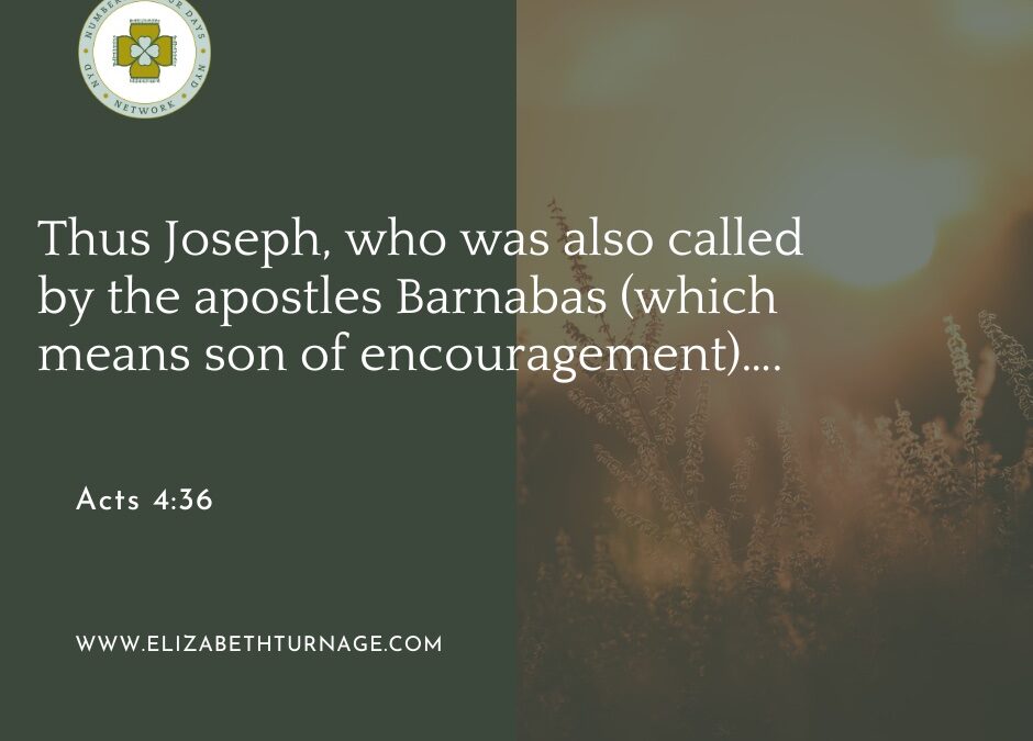 A Prayer about Being a Son or Daughter of Encouragement