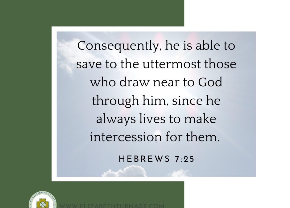 A Prayer about the Wonder of Christ Praying for Us