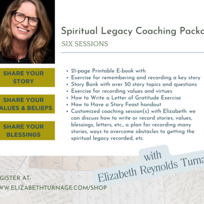 Spiritual Legacy Coaching Package six sessions
