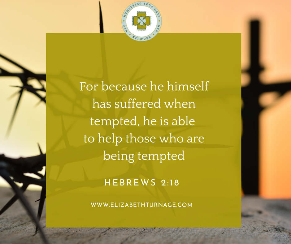 heb 218 For because he himself has suffered when tempted, he is able to help those who are being tempted. Hebrews 2:18