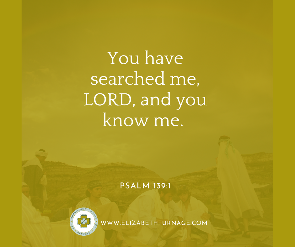 Psalm 1391 You have searched me, LORD, and you know me. Psalm 139:1