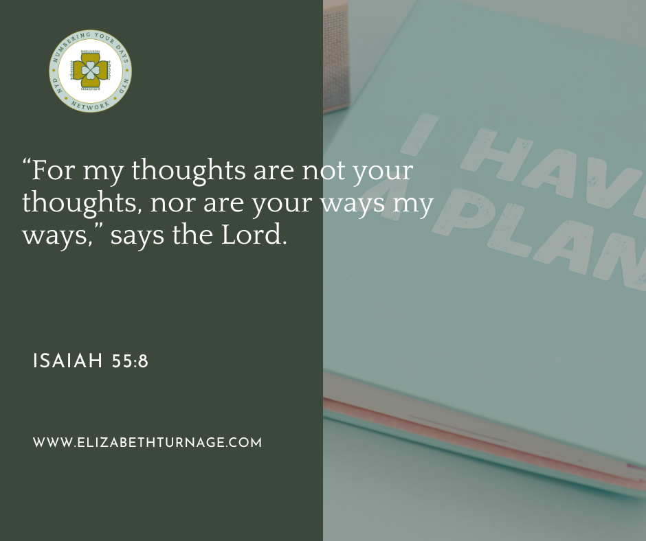 ISAIAH 55_8 “For my thoughts are not your thoughts, nor are your ways my ways,” says the Lord. Isaiah 55:8