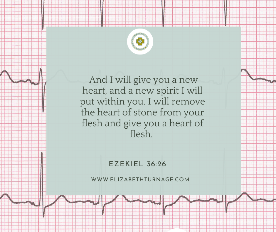 Ezekiel 3626. And I will give you a new heart, and a new spirit I will put within you. I will remove the heart of stone from your flesh and give you a heart of flesh. Ezekiel 36:26