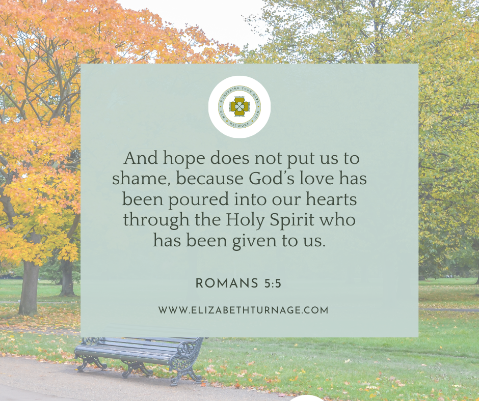 Romans 55 And hope does not put us to shame, because God’s love has been poured into our hearts through the Holy Spirit who has been given to us. Romans 5:5