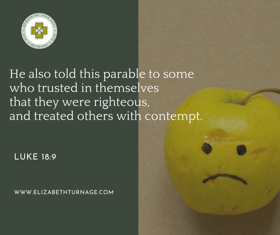 luke 189 He also told this parable to some who trusted in themselves that they were righteous, and treated others with contempt. Luke 18:9
