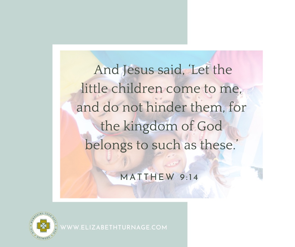Daily Prayer Facebook Post (Landscape)) – MATTHEW 9:14 And Jesus said, ‘Let the little children come to me, and do not hinder them, for the kingdom of God belongs to such as these.’ Matthew 19:14