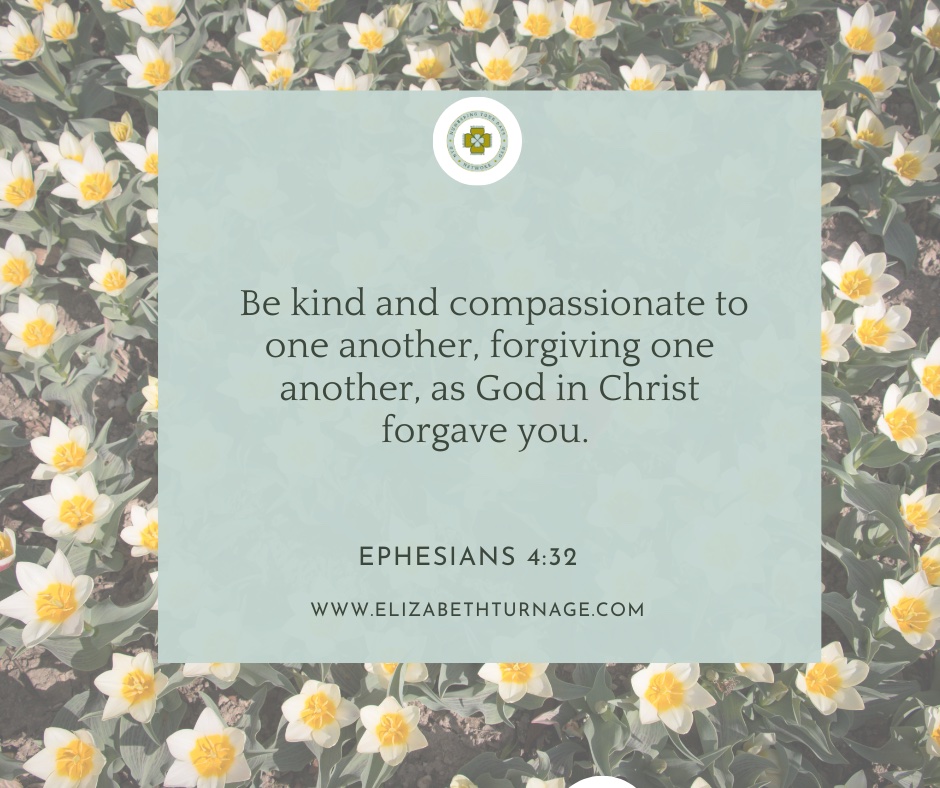 Daily Prayer Facebook Post (Landscape)) – Ephesians 4:32 Be kind and compassionate to one another, forgiving one another, as God in Christ forgave you. Ephesians 4:32