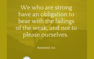 A Prayer about Not Living to Please Ourselves