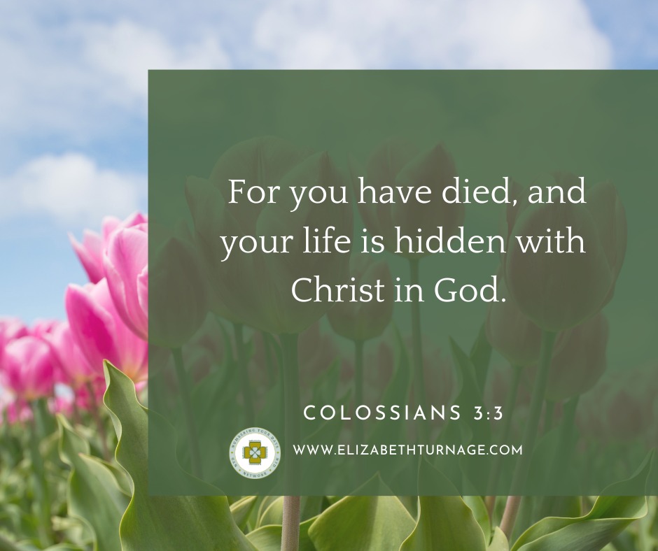 For you have died, and your life is hidden with Christ in God