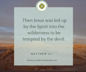 Then Jesus was led up by the Spirit into the wilderness to be tempted by the devil.