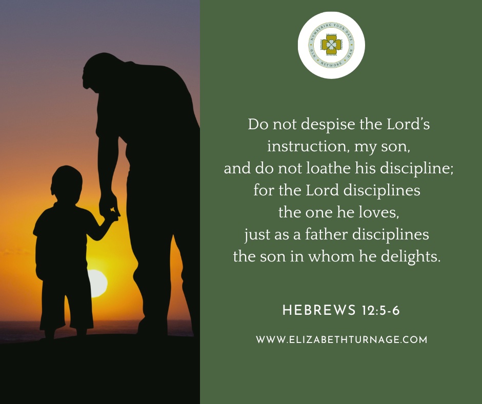 Do not despise the Lord’s instruction, my son, and do not loathe his discipline; for the Lord disciplines the one he loves, just as a father disciplines the son in whom he delights.