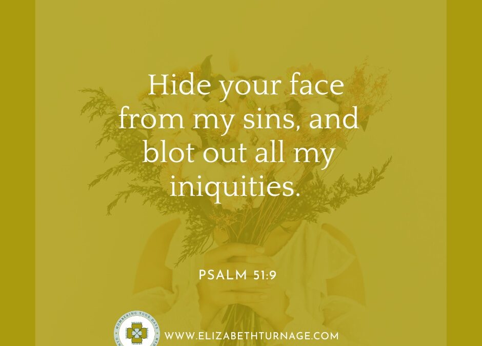 A Prayer about God Hiding His Face from Sin