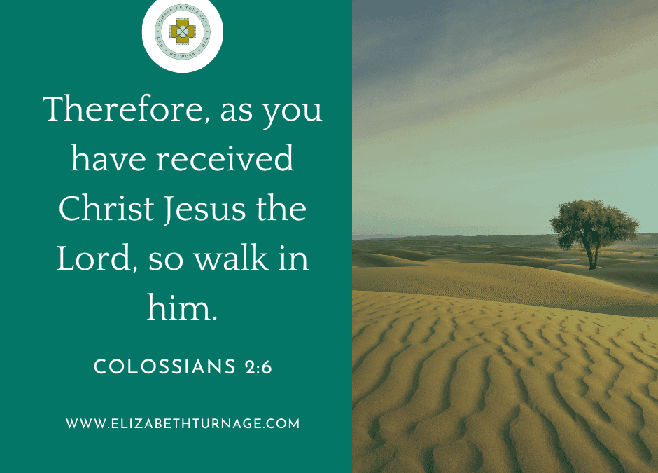 Therefore, as you have received Christ Jesus the Lord, so walk in him.