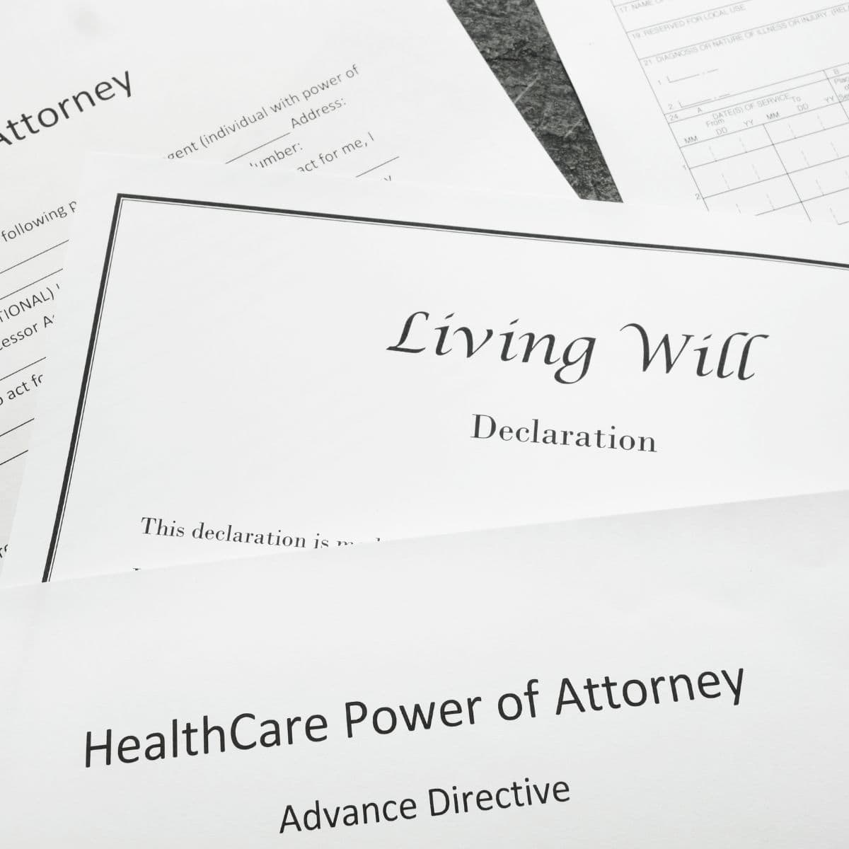 living will and healthcare power of attorney